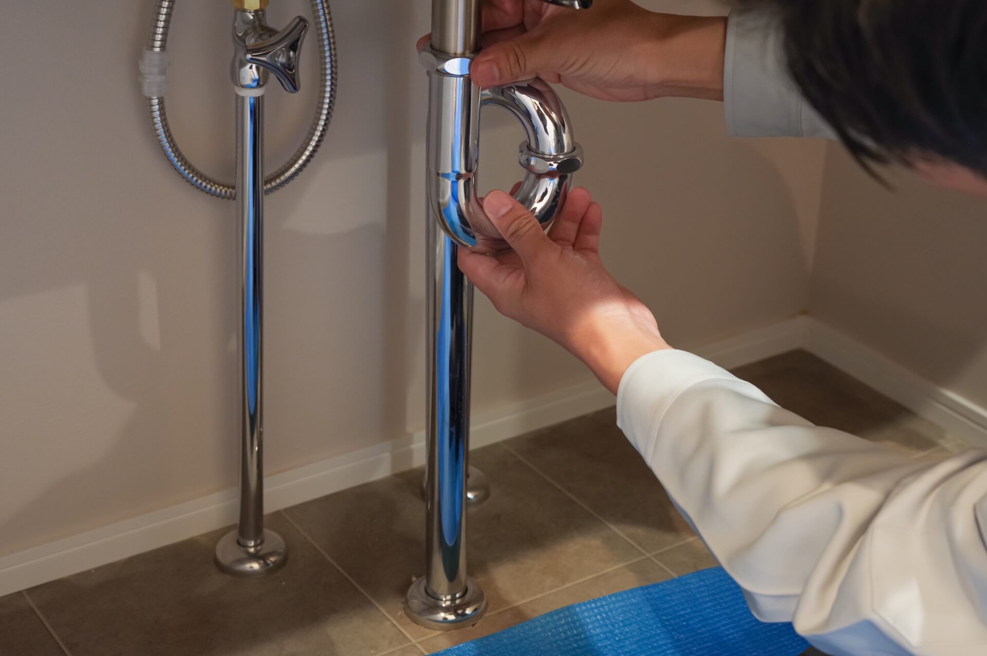 パイプの漏水チェック
